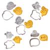5Pcs Biscuits Mold Halloween Specter Cookie Cutter Biscuits Fondant Cookie Stamp Kitchen Tool Party Supplies
