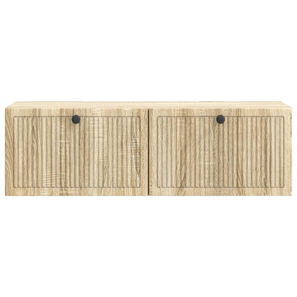 Wall Mounted TV Cabinet in Sonoma Oak 98 x 31 x 30 cm