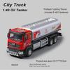 1:40 2 Style Model Ciężarówki Transportowej Miejskiej Symulacja Odlew Ciśnieniowy Miejski Zbiornikowiec Olejowy Pojazd Dźwięk i Światło Zabawki Dla Dzieci Prezent