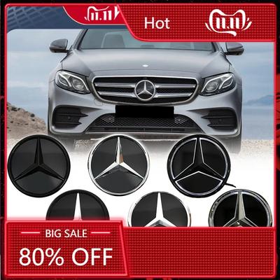 XAXZU1 For Mercedes Benz The Front Grille Star Logo Badge Mirror Bottom 3D ABS Logo For Mercedes Benz E-Class W213 2016-20 E43 AMG E300 A15 A23