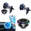 For Car Phone Holder Charger  TEC Fan Cooling Wireless Charging Holder Charging Pad with Cooling Fan Colorful LED
