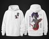 Sudadera con capucha Otoño-Invierno para Hombre y Mujer, Estampado de Personaje de Anime Chainsaw Man, Holgada Casual Streetwear Pulóver Sudadera