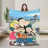 Americans Dads Cartoon Accessories Blanket Super Soft Fleece Throw Blankets Cozy Plush Thin Quilt