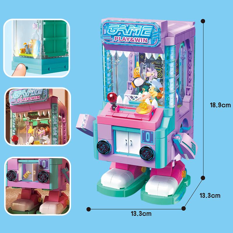 ZheGao Block Assembly Claw Machine Toy for Kids