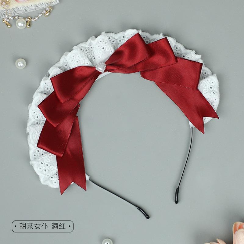 

Girl hairpin two-dimensional olita headgear comic show cos hair accessories lace maid bow headband