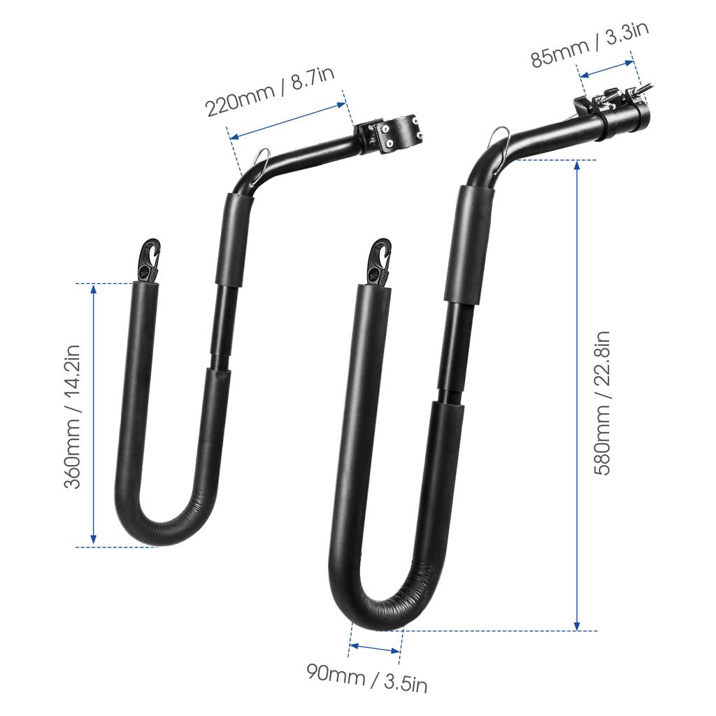 Bike Surfboard Rack Easy To Install Aluminum Alloy Foam Longboard Carrier Holder Rack