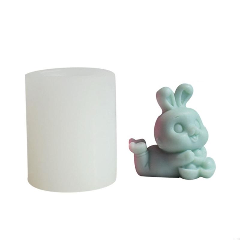 B0KB Manual Cake Molds Bunny Series Decor Mold for DIY Decoration Making Soap