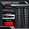 For Lexus RX350 RX350L RX450hL RX450h 2016 2017 2018 2019 Rear Bumper Reflector Lights with Dynamic Turn Signal Brake Lamps 12V