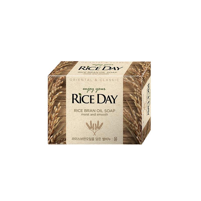 Korean RICEDAY 100g Lotus & Pomegranate Rice Soap for Face & Bath.