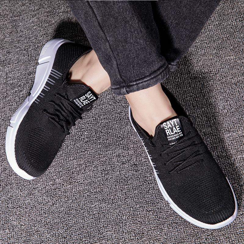Mens Slip On Walking Shoes Lightweight Breathable Non Slip Running Shoes Comfortable Fashion Casual Sneakers for Men Lace-Up Athletic Shoes