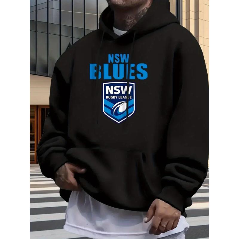 Loose Fit Hoodie Sweatshirt, Polyester Fabric, Warm Pullover Hooded Sweatshirt S