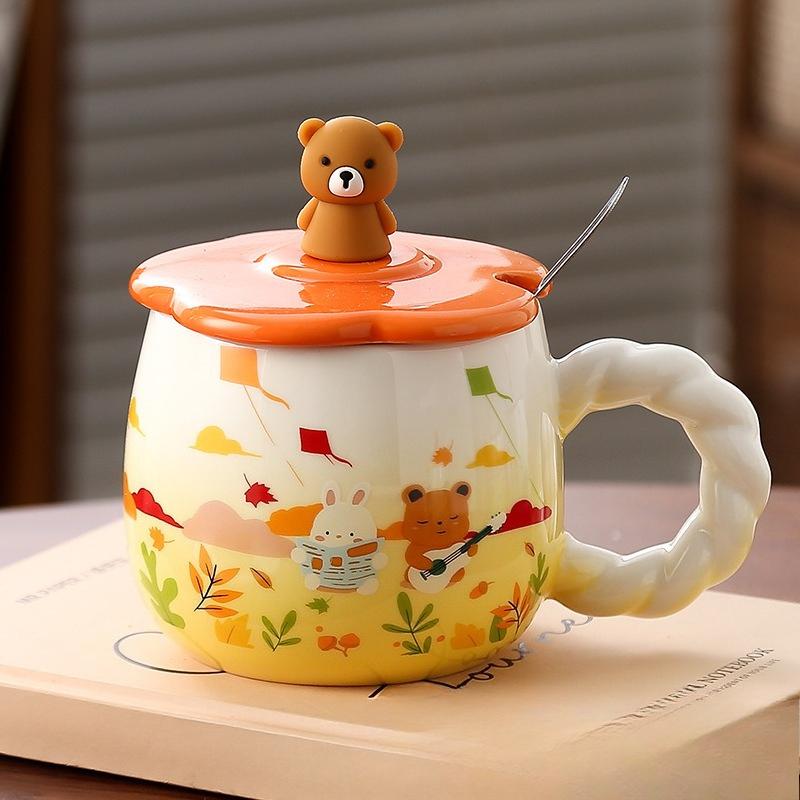 

Spring Summer Autumn and Winter Four Seasons Cup Gradient High value Birthday Gift Souvenir Office Couple Water Cup Coffee Cup 301-400ml