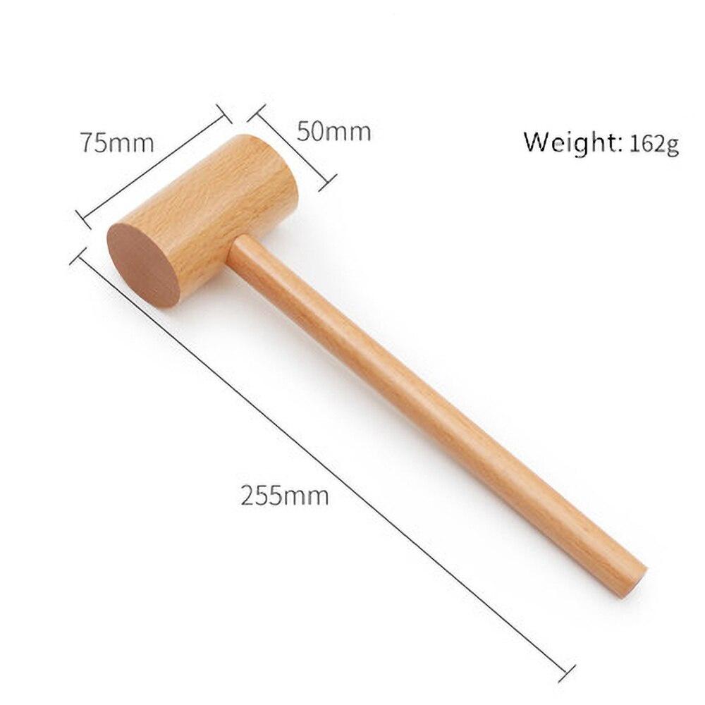 Mini Holzhammer Holzklöppel Mehrzweck DIY Spielzeughammer Handgefertigter Buchenholzhammer Massagehammer Zimmermann Installationswerkzeug