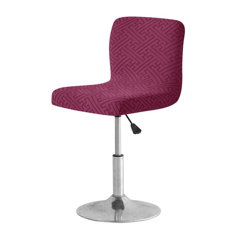 New Jacquard Chair Cover High Stool Cover Dirty-resistant Home Hotel Bar Bar Bar Low Back Chair Cover