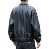 New retro ruffian handsome street daily casual young men's pu leather jacket leather shoulder fashion leather jacket men