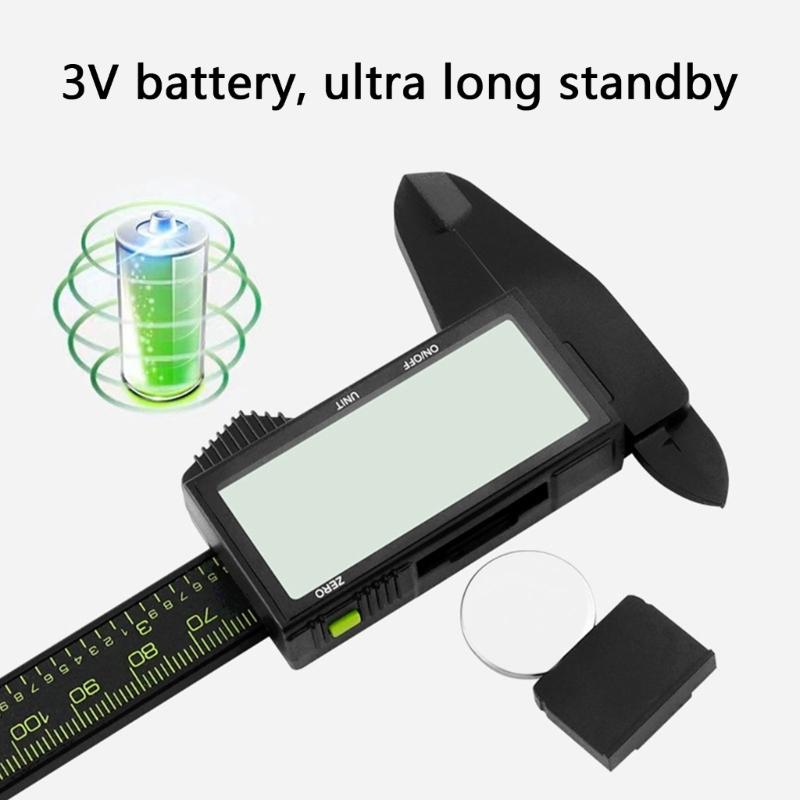 Professional Micrometer Gauge LCD Digital Vernier Caliper 0-150mm Caliper Measurement Tool with Unit Conversion