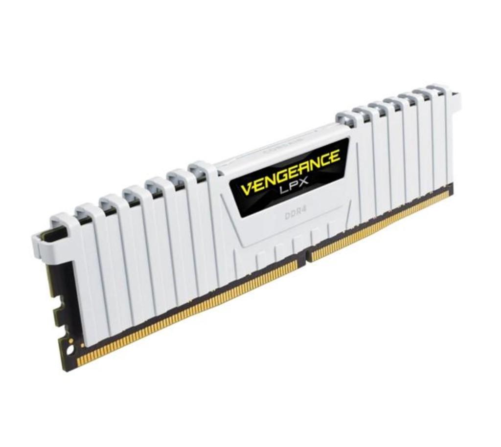CORSAIR VENGEANCE LPX DDR4 Memory 32GB (16GB X 2) 3200MHz, Intel XMP Compatible, CL16, for Desktop PCs, White CMK32GX4M2E3200C16W