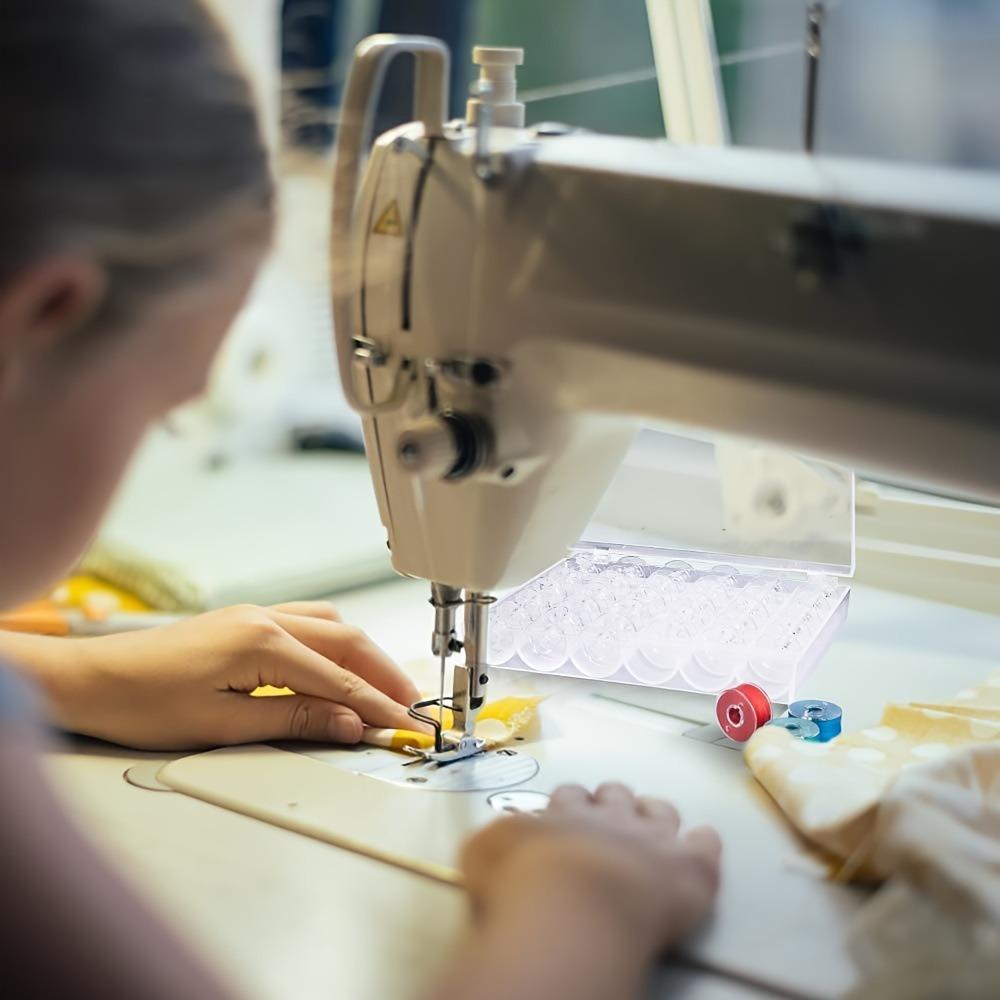 10/20Pcs Transparent Bobbins Spool Sewing Plastic Empty Spool Bobbins for Home DIY Apparel Sewing Accessories Sewing Supplies