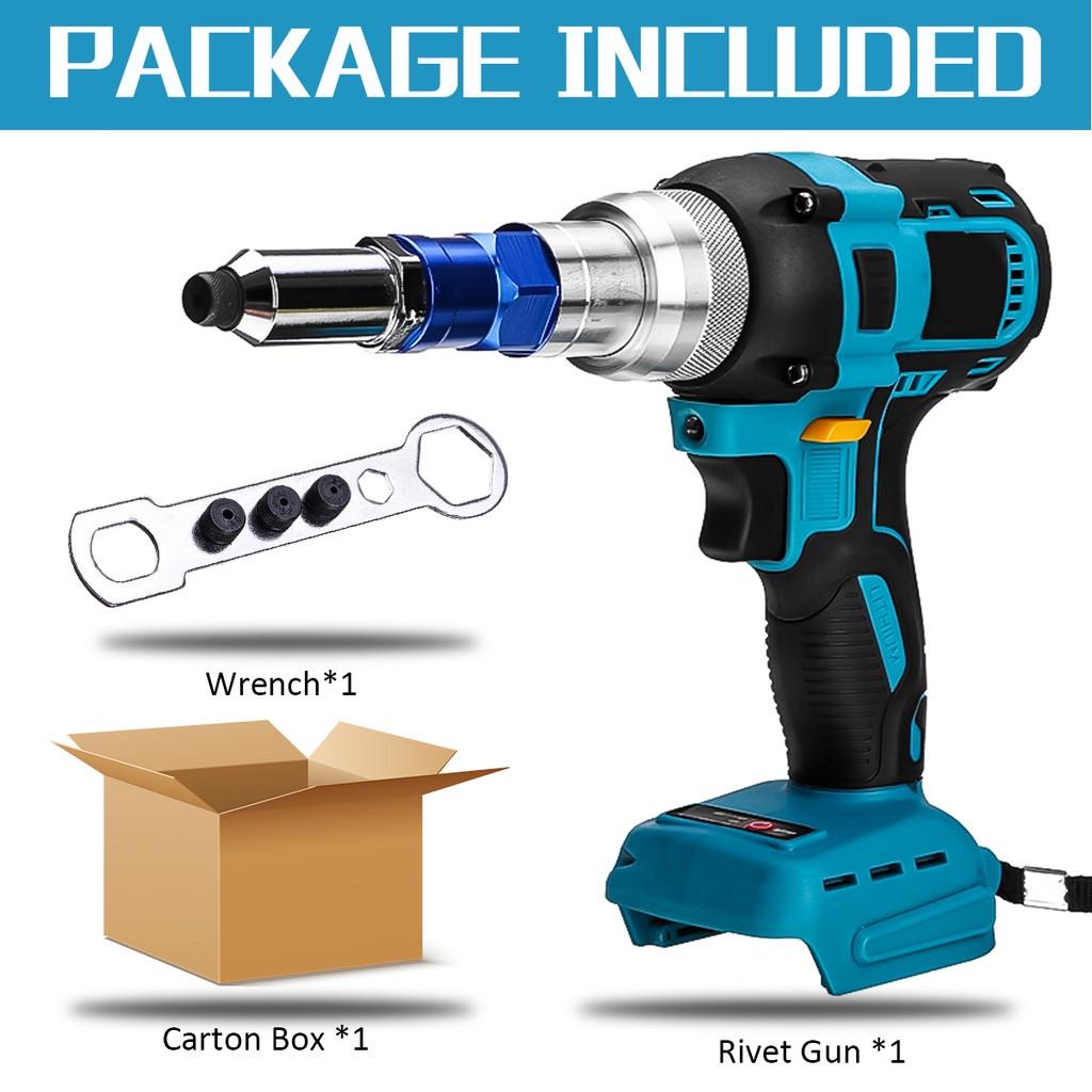 

AC 110-240 В 88VF Щетка Аккумуляторная дрель с заклепками и гайками 2,4 ~ 5,0 мм Автоматические клепальные пистолеты Слепой заклепочник с батареей 18 В Only machine