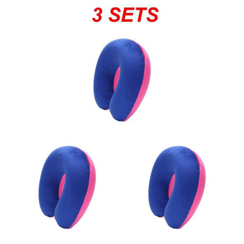 U-shaped Neck Pillow Inflatable Fatigue Relief Travel Pillow Flight Headrest Sleep U-shaped Cushion For Plane