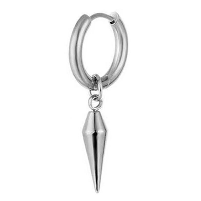 

Панк звужений кільцеподібний сережка-цвях зі сталі з геометричним шипом для жінок чоловіків хіп-хоп рок стиль вушні прикраси