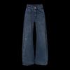 Women's Loose High-Waist Wide-Leg Washed Denim Jeans