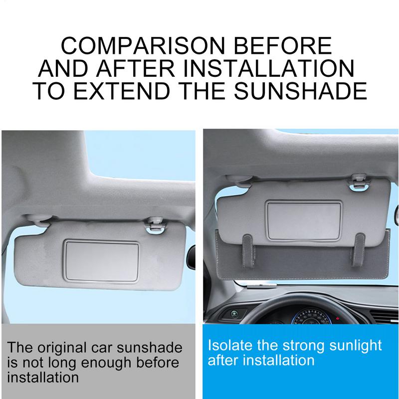 Auto-Sonnenschutz-Verlängerung Leder-Sonnenschutz-Verlängerung Für Auto Sichere Fahr-Lösung LKW-Sonnenschutz-Verlängerung