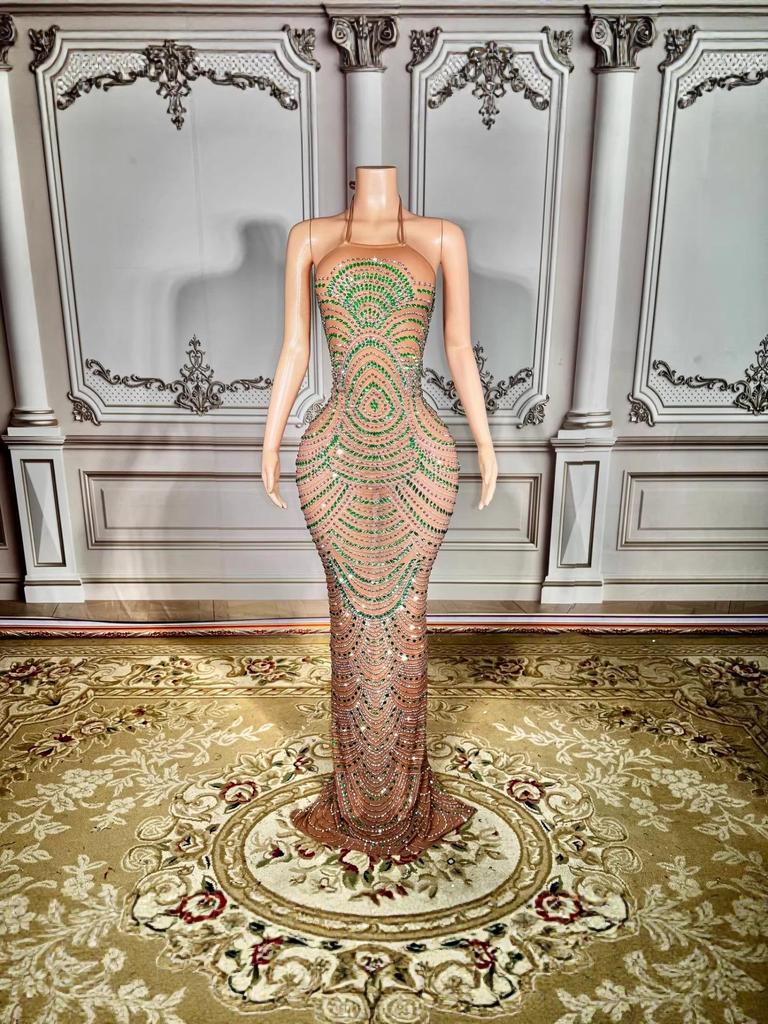 Europäisches & Amerikanisches Strass Bodycon Kleid - Sexy Nachtclub, Party, Abendmode.