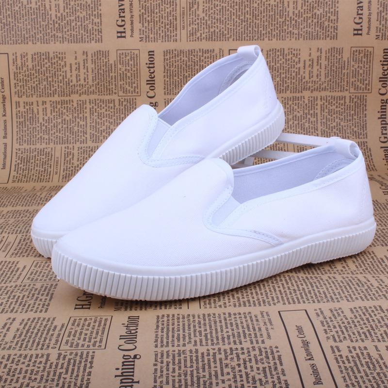 Nurse shoes women's white old ******* cloth shoes ****** and summer new versatile ****** s**t-soled flat autumn white shoes