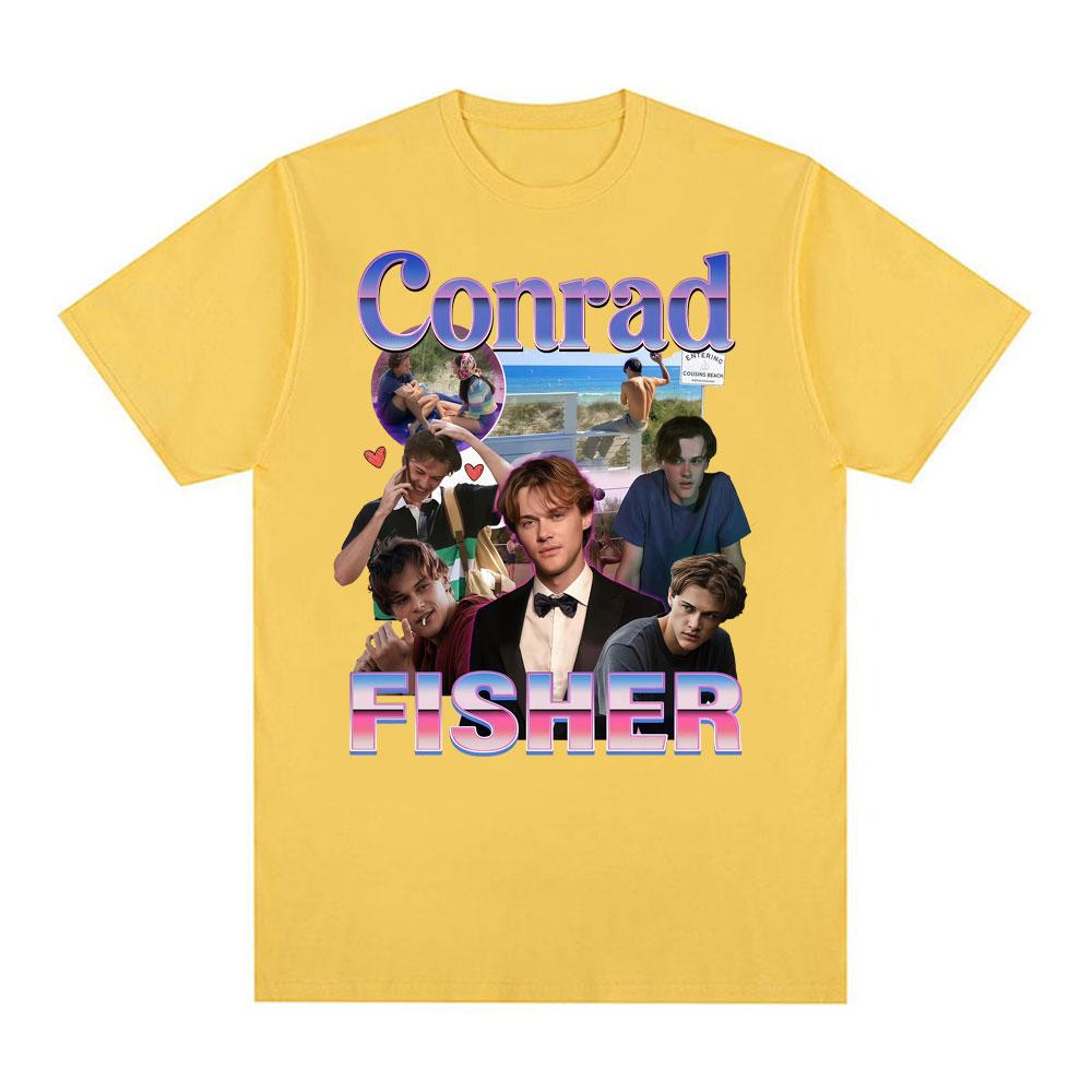 Team Conrad Cousins Beach Graphic T Shirts Unisexs Clothing Conrad Fisher Movie Y2k Tee Shirt Unisex 100 Cotton Oversized Tshirt