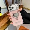 Love Nectarine 3D Makeup Mirror compatible for iPhone 16 Pro Max phone case for 15 Pro Soft-edged 14 Plus 17 promax Cover
