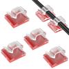 50PCS Cable Organizer Clips Cable Management Wire Manager Cord Holder USB Charging Data Line Bobbin Winder Wall Mounted Hook