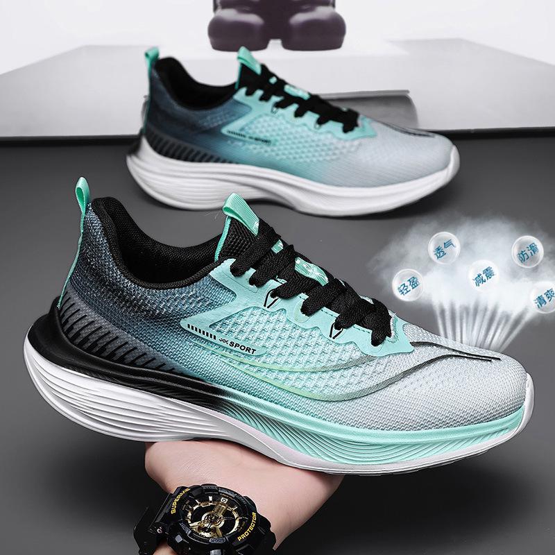 Running Shoes Versatile Men's Shoes Lightweight Comfortable Breathable Mesh Student Casual Shoes Shock-absorbing