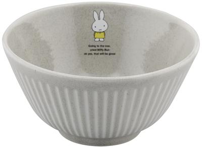 Kaneshotouki Keramická Dick Bruna Miffy Rýžová miska 12 cm Kamenně šedá Různé zboží Kuchyně Roztomilá Čajová miska Velké nádobí Rýžová miska Miffy Zboží Rýže