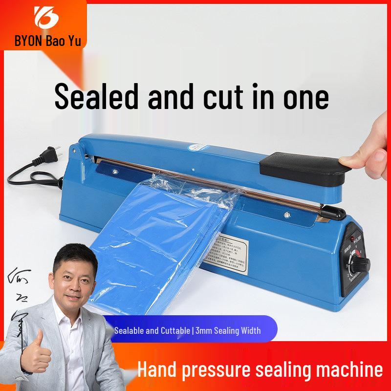 Household & Commercial Hand-Operated Plastic Bag Heat Sealer and Film Cutter