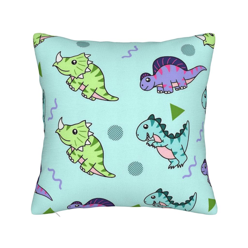 Pillow Cover Fun Dinosaur Pattern Novelty Pillow Case For Sofa Couch Bed Living Room Pillowcases