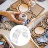 50 st Sytrådsspoleklämmor Genomskinliga Plastspolehållare Klämmor Broderitrådsorganisatör för Sömnad, Hantverk och Stickning
