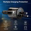 Four in One Metal Car Charger, Super Fast Charging, Telescopic Cable, Car Cigarette Lighter, PD300000 Bending Mini Car Charger