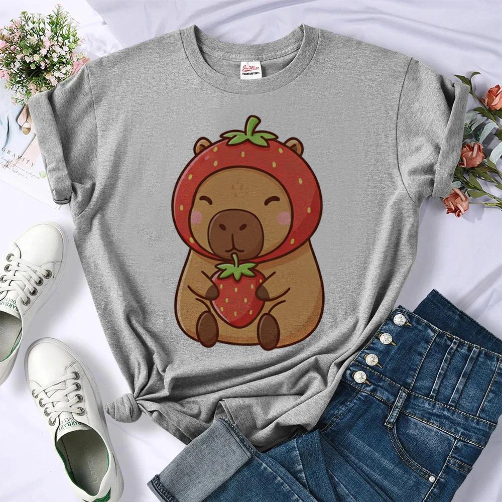 Capybara Tshirt Teen Streetwear Alternative  Aesthetic Cutecore Tshirt Clearance Sales Korean Fashion Party Scene