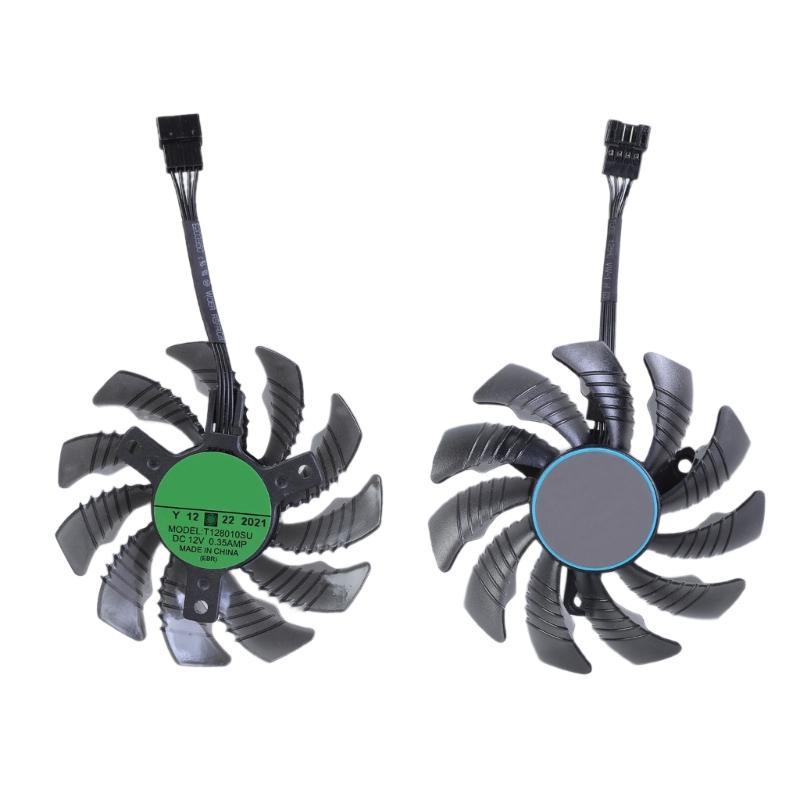 GPU Cooling Fan High Efficiency for GTX1060 1070 1080 Graphics Card 4Pin VGA Cooling Easy Installation 77mm T128010SU