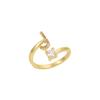 26 Letters Adjustable Open Ring: Women's Niche Design for Index or Pinky Finger - Fashionable Korean Style