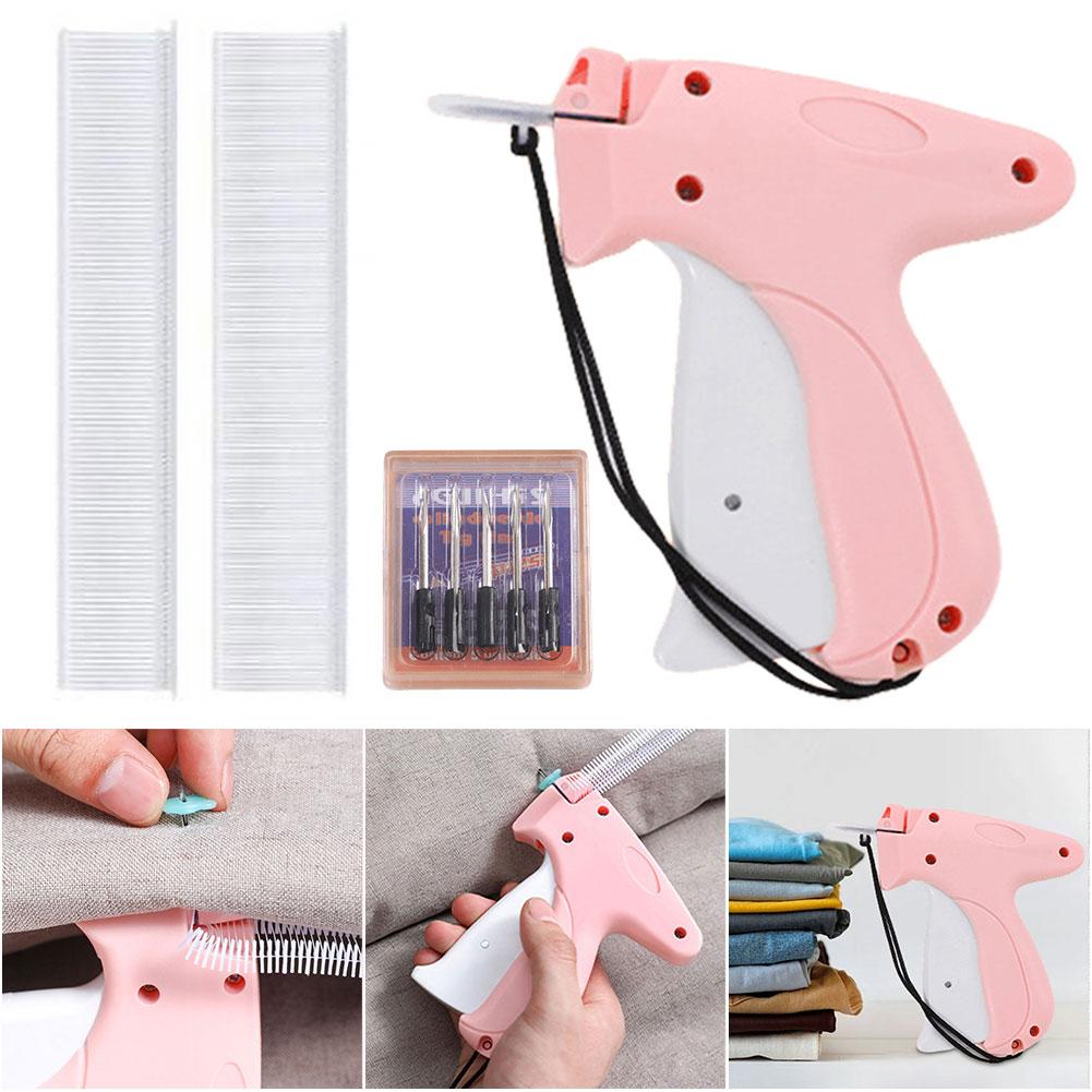 Price Label Gun with 6 Needles Mini Stitch Gun Stitch Hemming Gun Tagging Stitch Tool Sewing Machine for Clothes Socks Hats