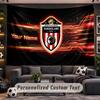 Wall Hanging Tapestry Custom NameSunderland FC Pattern Personalized Printed Fabric Wall Decor