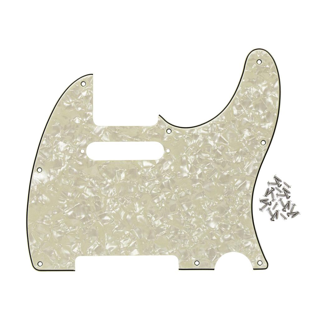FLEOR 1 ks 8 otvorů TL elektrická kytara Pickguard Kryt proti poškrábání S šrouby pro pickguard