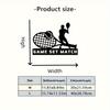 Exquisite Tennis Metal Wall Art, Handcrafted Plaque for Sports Fans, Trendy Athlete Gift, Customizable Tin Sign Wall Sculpture