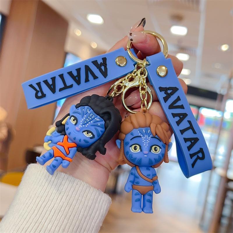 Neuer Cartoon-Avatar-Schlüsselanhänger 3D-Puppe Tasche Partneranhänger Auto-Schlüsselanhänger Kleines Geschenk