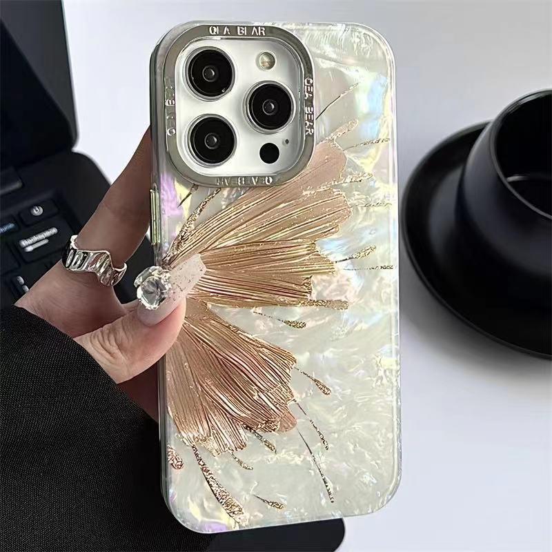 

М який чохол Sense Shell з візерунком метелика для iPhone 15 Pro Max, 14, 13, 12, 11 - Жіночий повний захист Huawei Mate 60