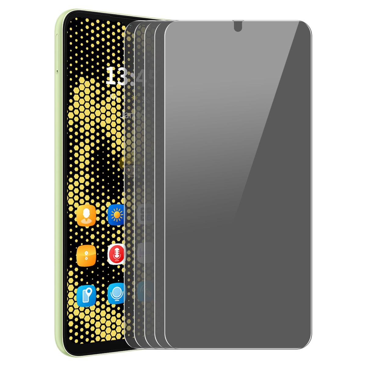 

ENKAY HAT PRINCE 5Pcs For Xiaomi Poco C65 4G Anti-Spy High Aluminium-Silicon Glass Film Anti-Glare Type A