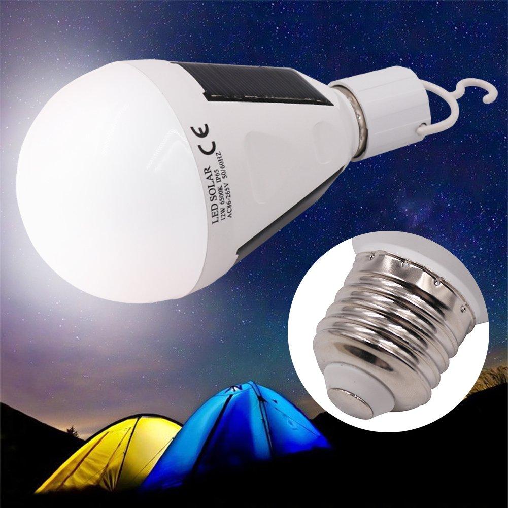 Super Bright 7W Led Solar Lamp Powered Bulb Indoor Waterproof Intelligent Emergency Rechargeable Solar Bulb,Solar Light Bulb