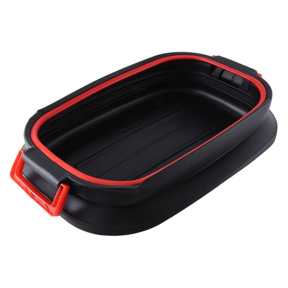 Collapsible Car Shrinkable Storage Bucket with Cover Outdoor Fishing Bucket Outdoors
